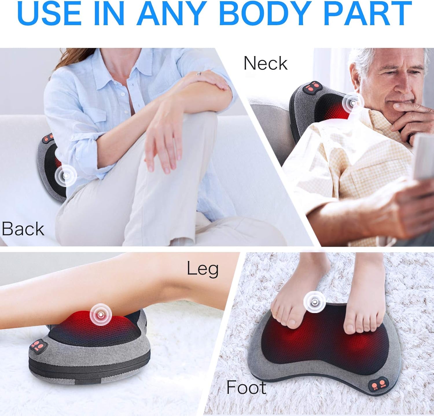 Shiatsu Back & Neck Massager with Heat