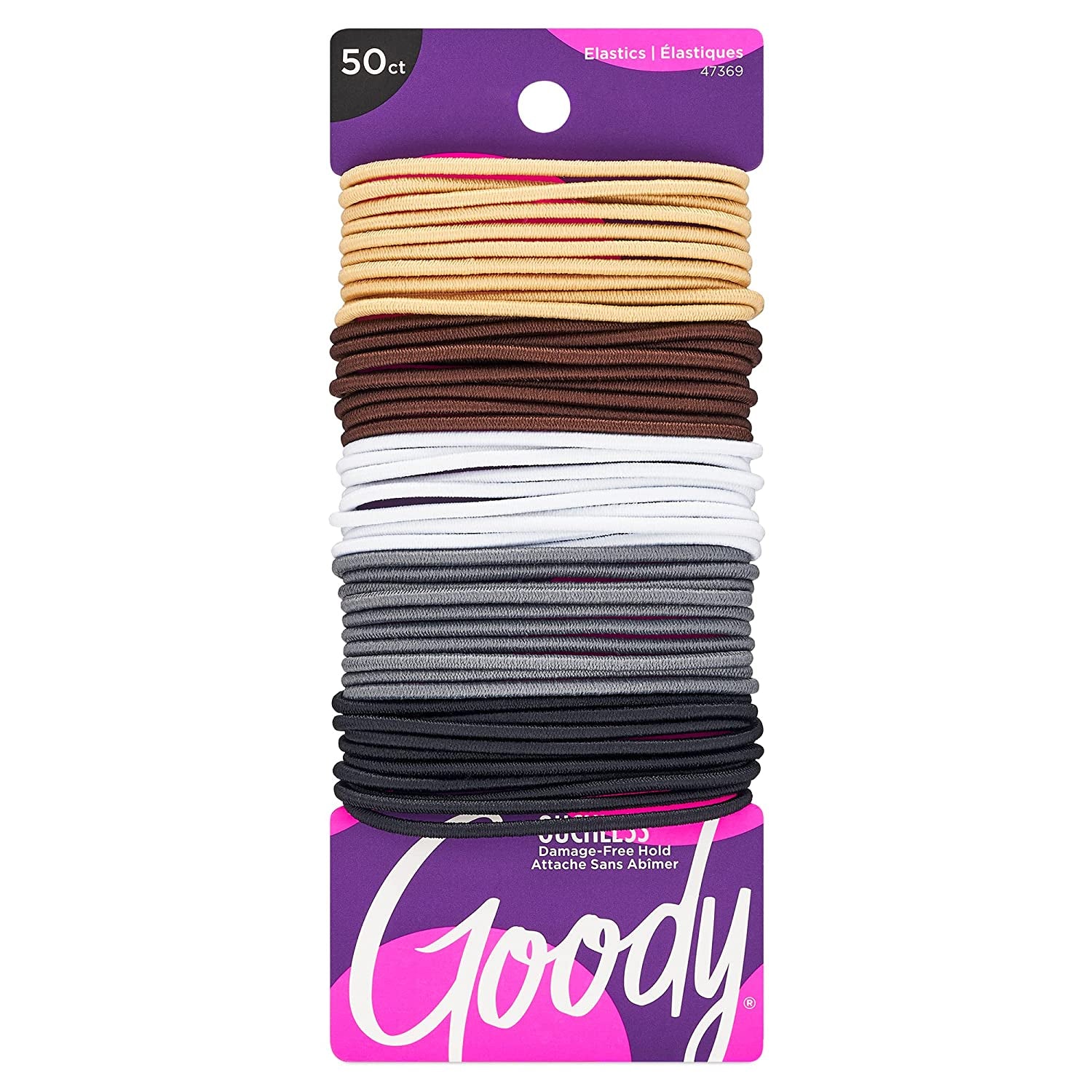 Ouchless Hair Elastics 50-Pack