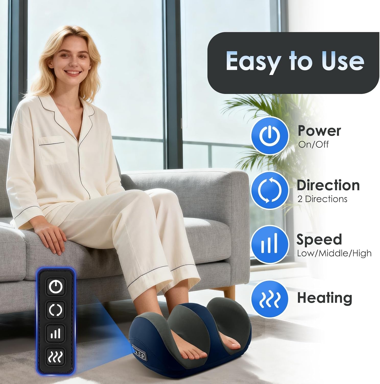 Shiatsu Foot & Calf Massager with Heat