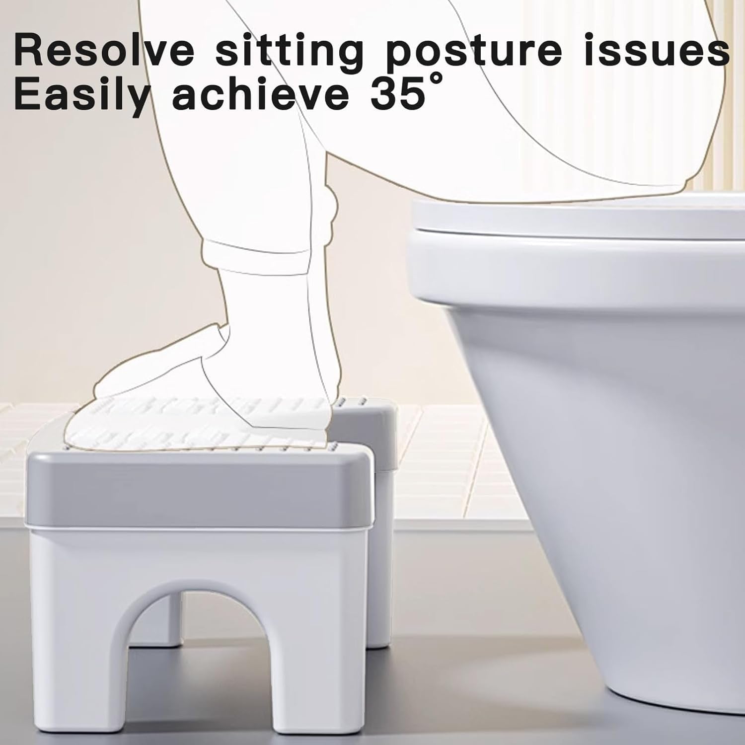 Non-Slip 6.7" Bathroom Potty Step Stool