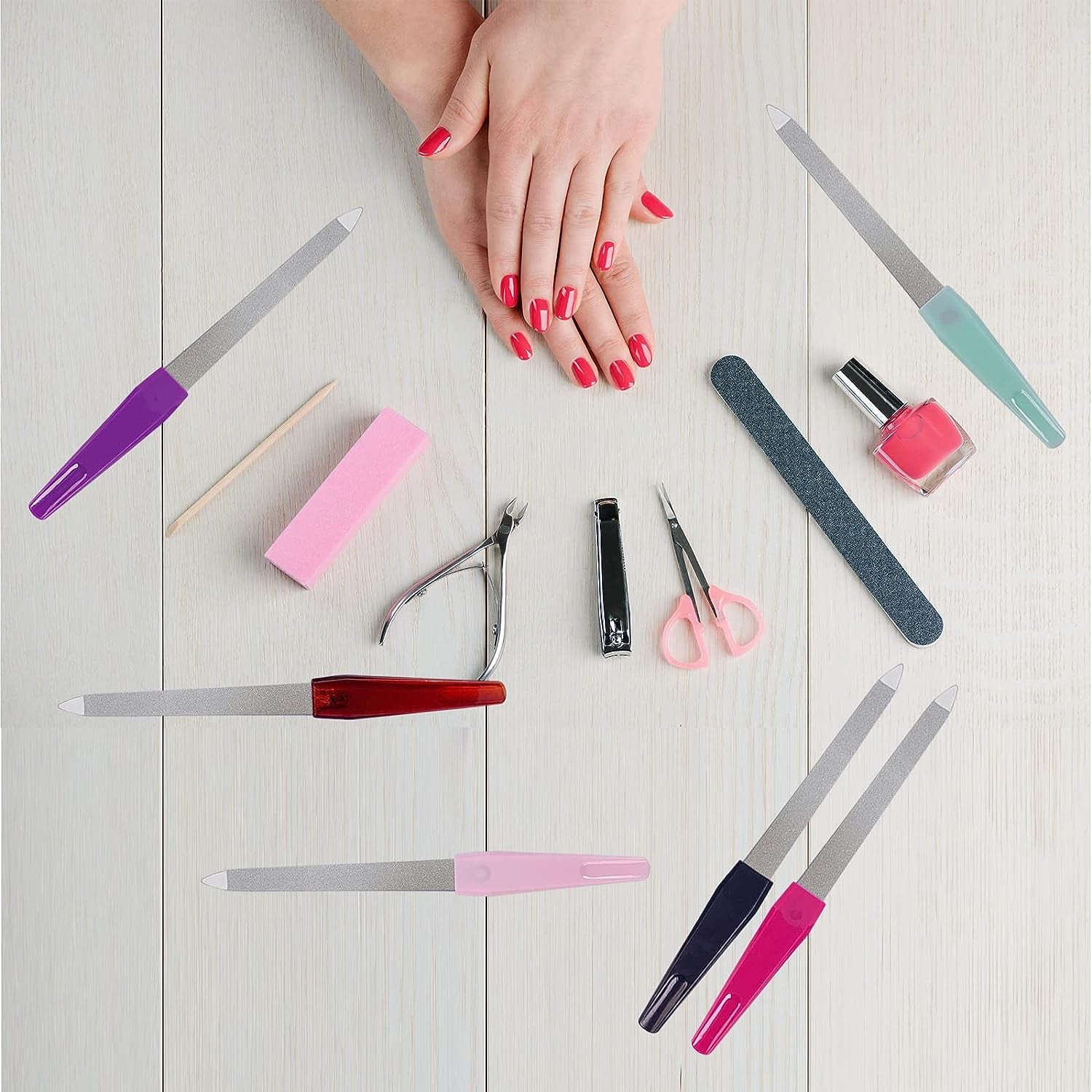6PCS Stainless Steel Nail File Set – Sharp Tip