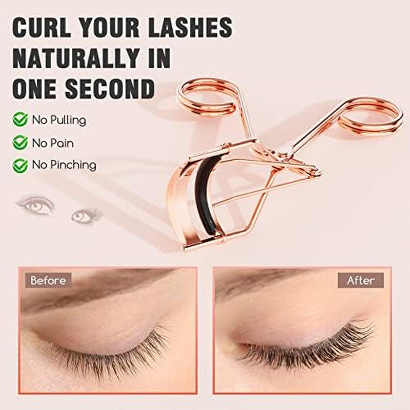 Eyelash Curler with Comb – Rose Gold