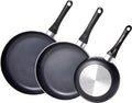 3-Piece Nonstick Kitchen Pan Set – Black