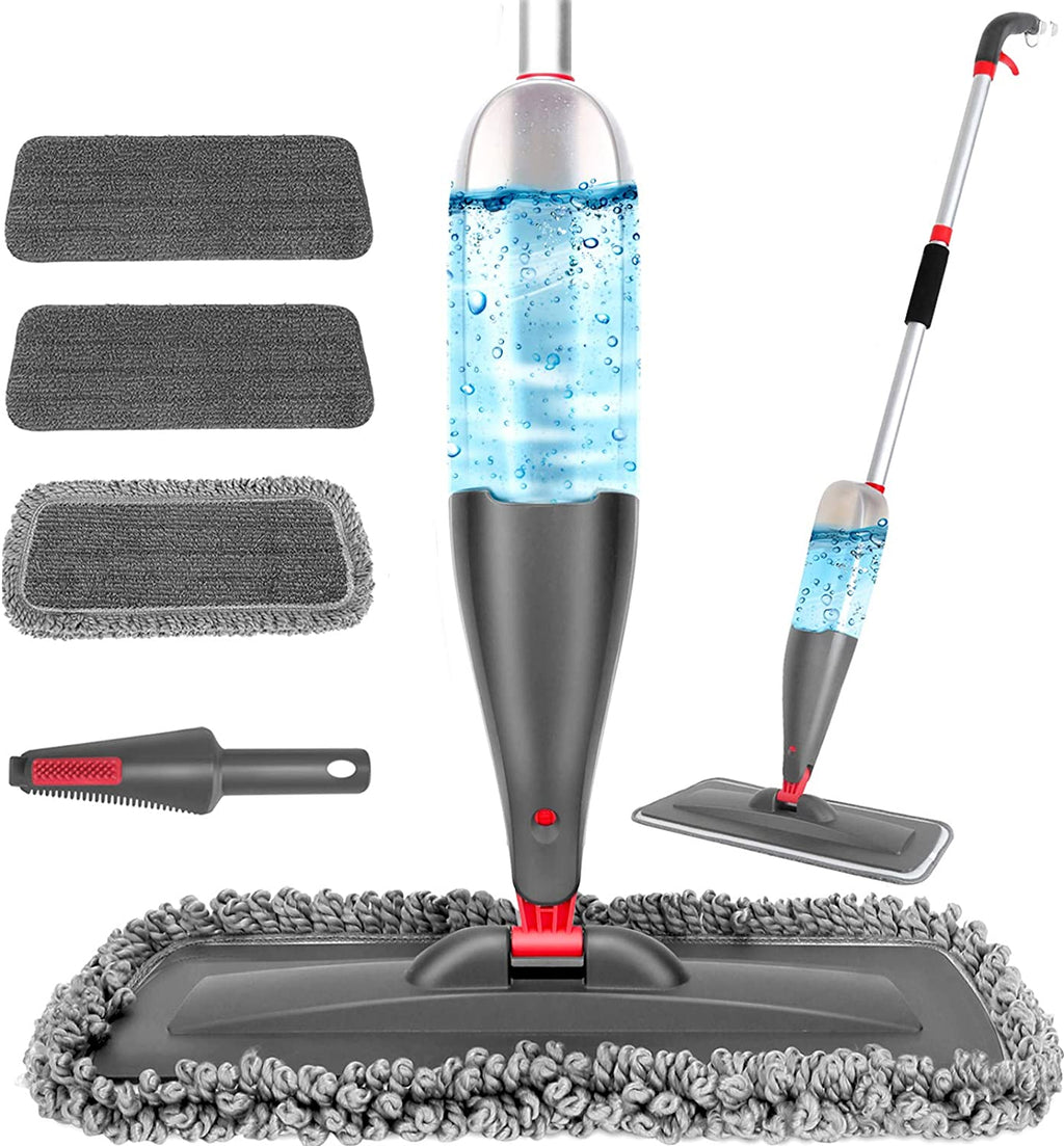 Spray Mop with 3 Microfiber Pads – Wet & Dry