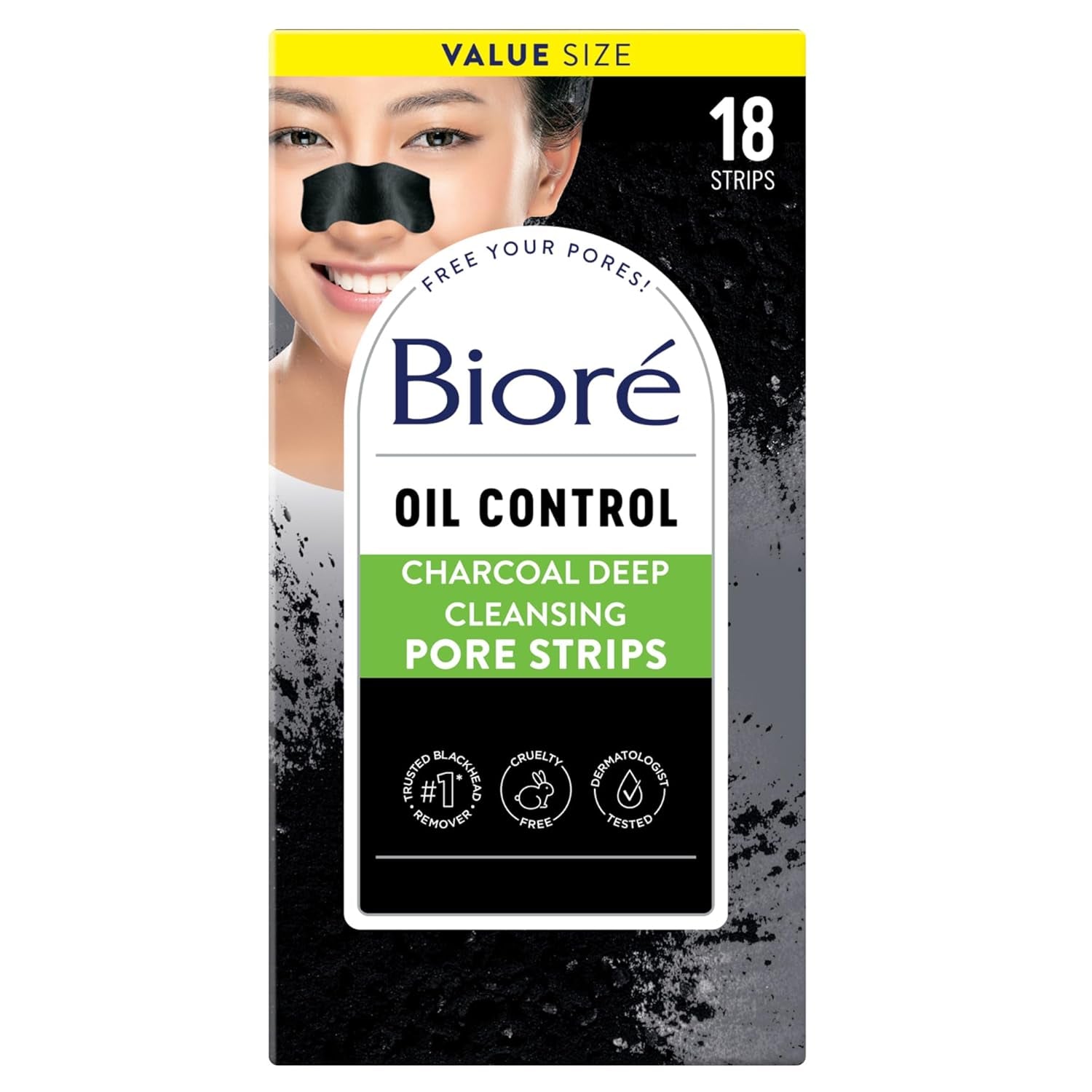 Biore Charcoal Pore Strips – 18 Count
