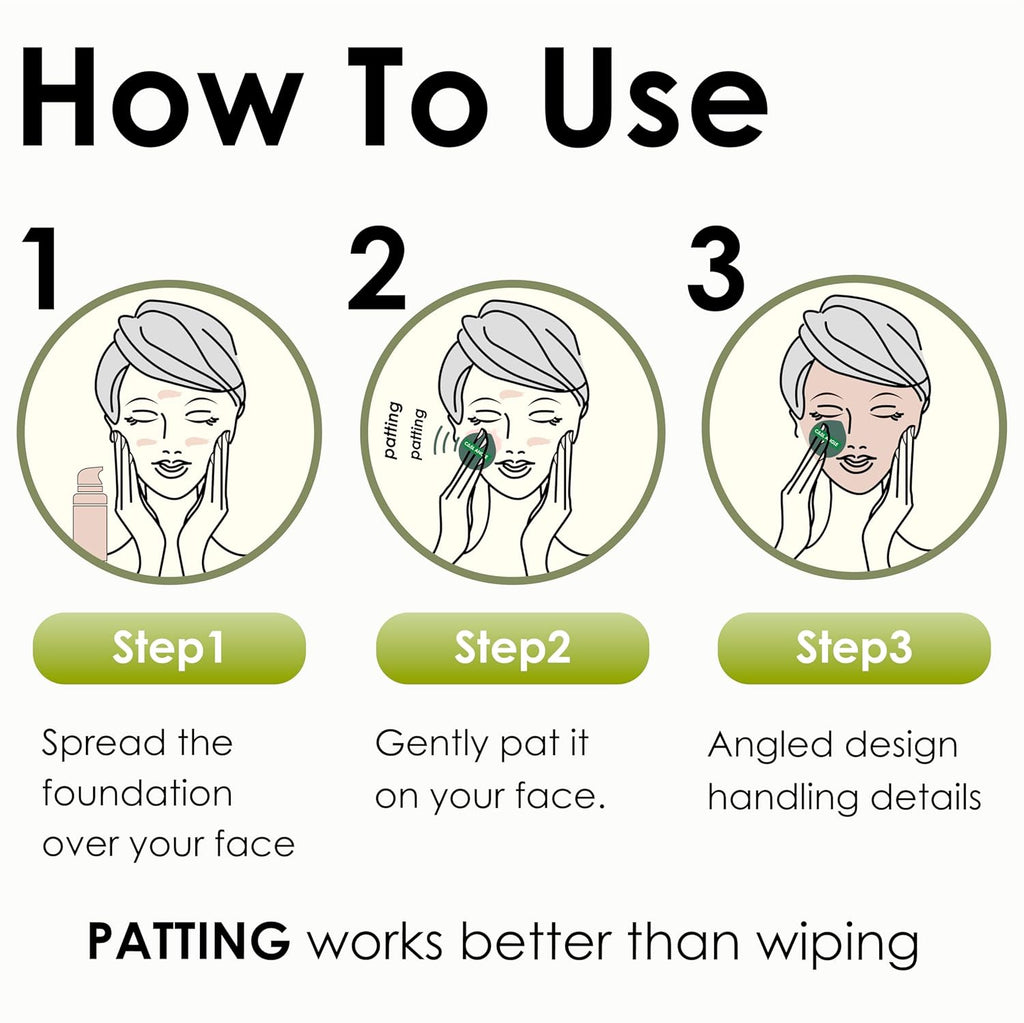 5PCS Latex-Free Makeup Sponge Set – Green