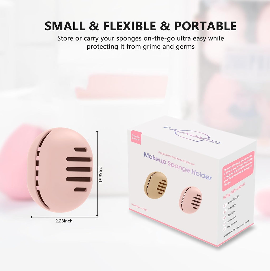 2-Pc Double-Sided Makeup Sponge Holder