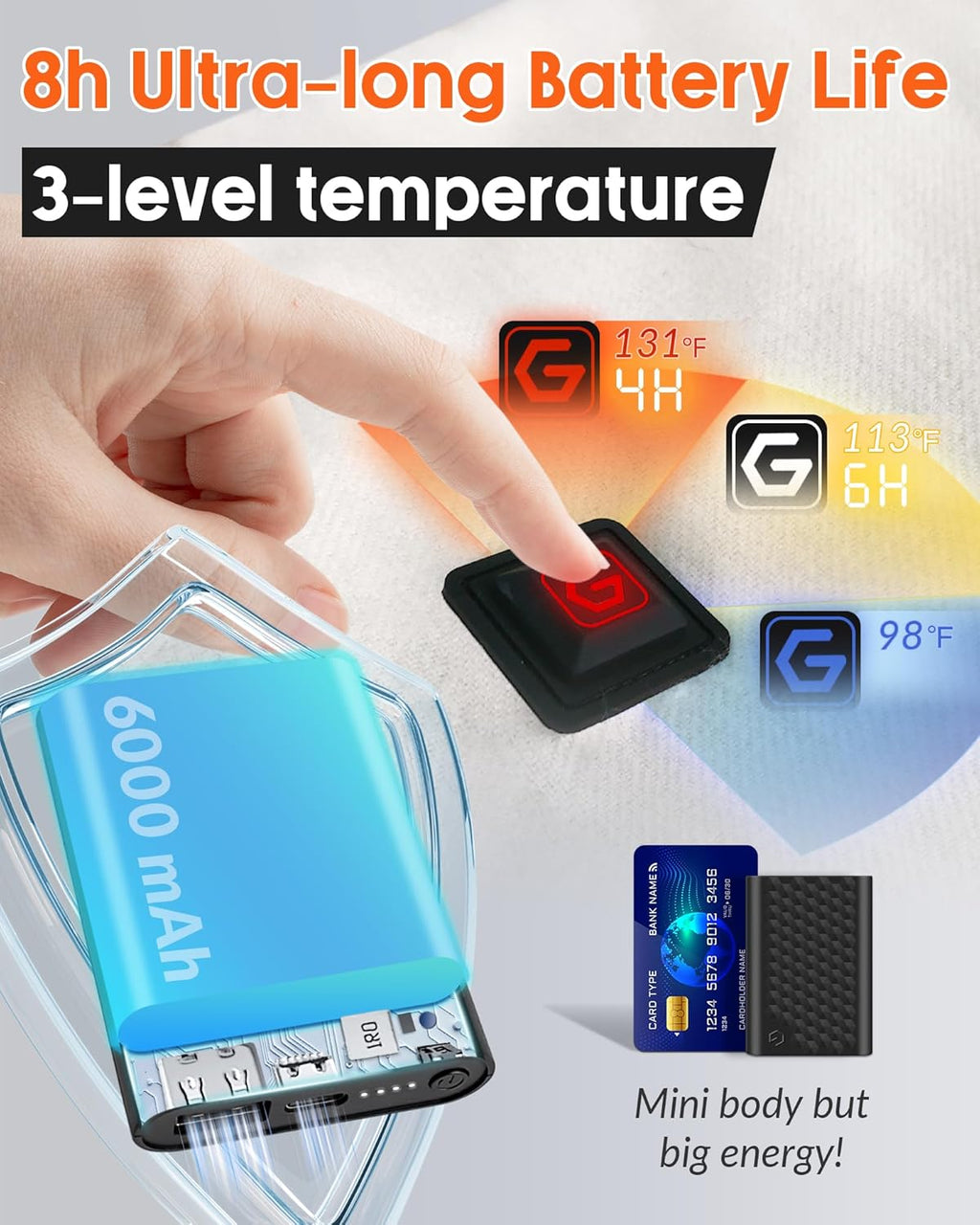 Heated USB Electric Scarf for Women Warm Neck