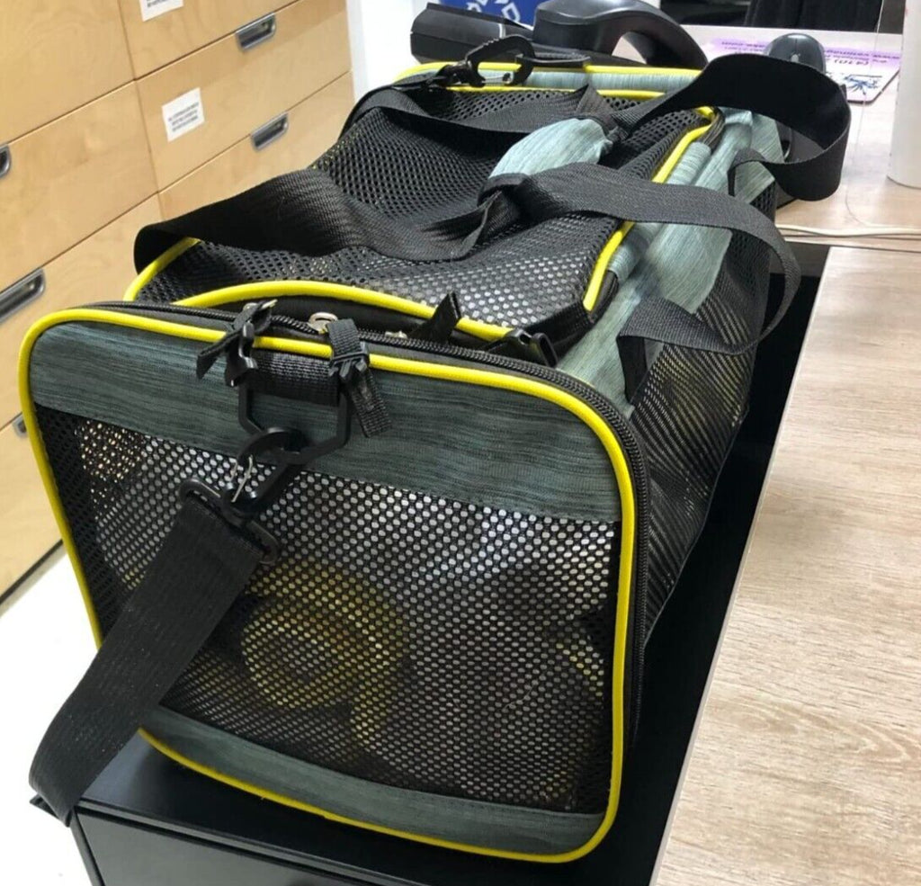Large Size Soft-Sided Mesh Travel Pet Carrier Airline Approved up to 25 Pounds