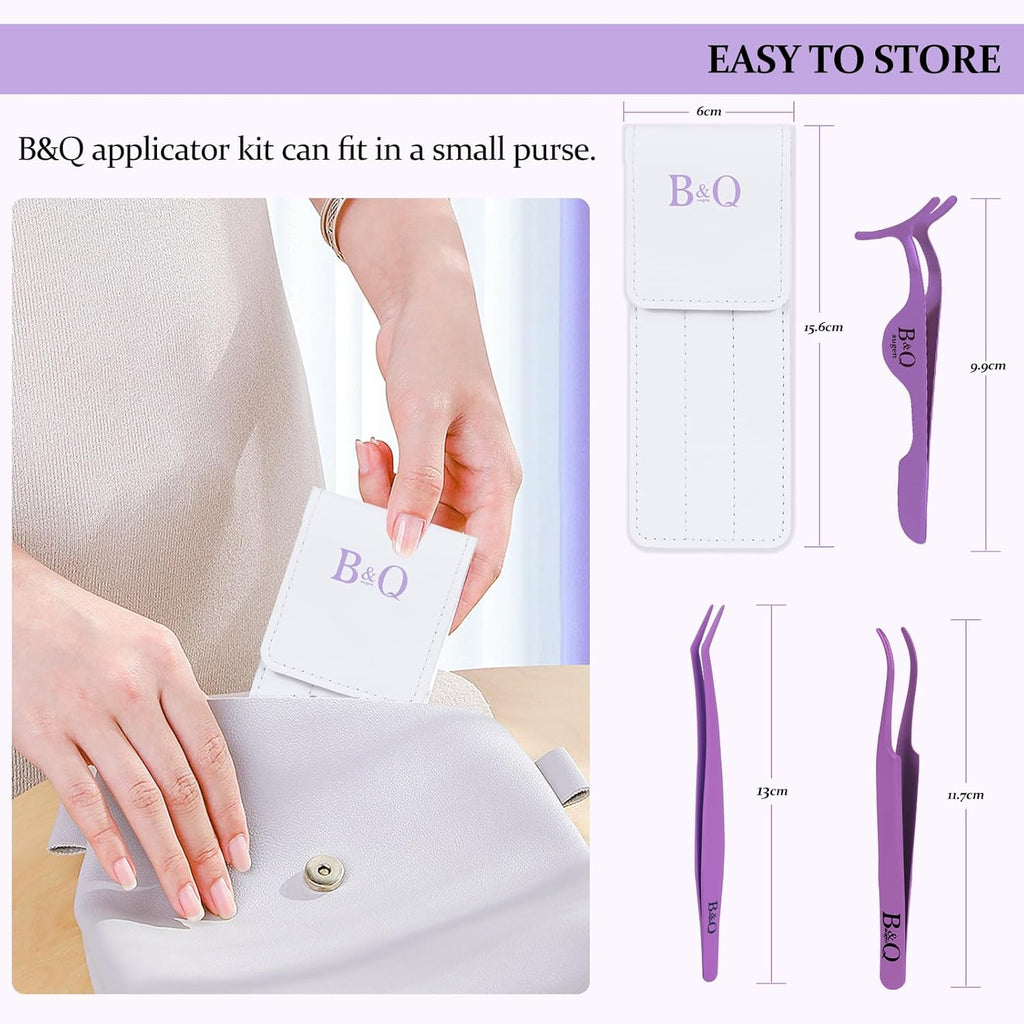 3PCS Eyelash Applicator Tool Kit – Purple