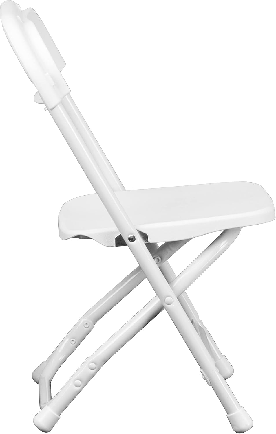 2-Pack Kids Folding Chairs White Plastic