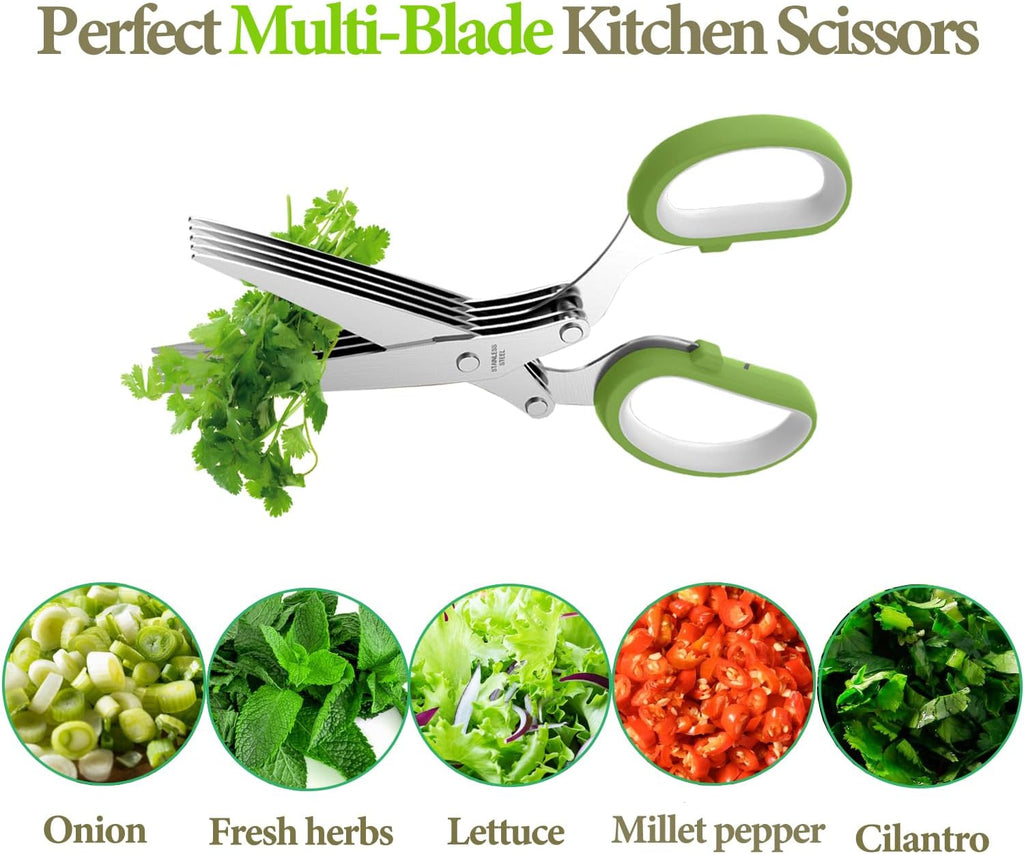 2025 Upgraded Herb Scissors – Green