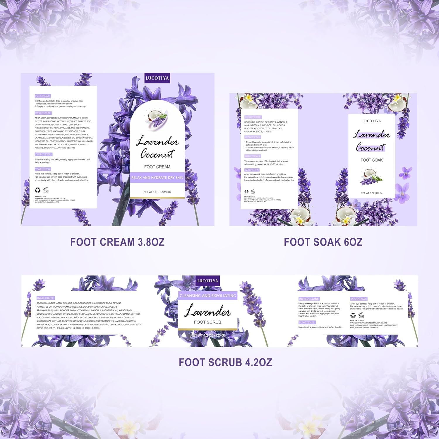 Lavender Foot Soak & Spa Kit