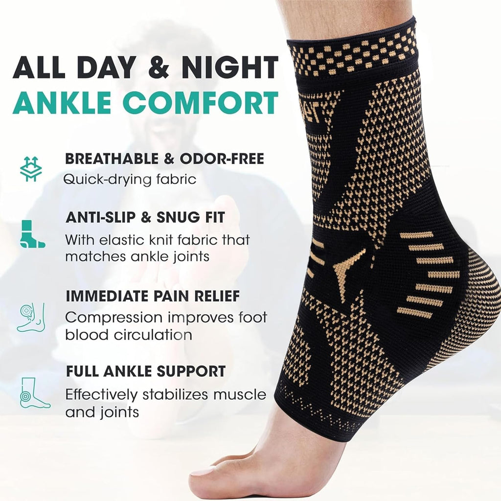Copper Infused Ankle Brace – Pain Relief Support