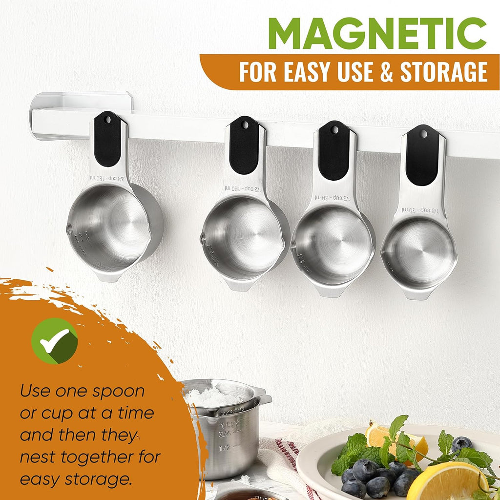 15-Piece Magnetic Measuring Cups & Spoons Set