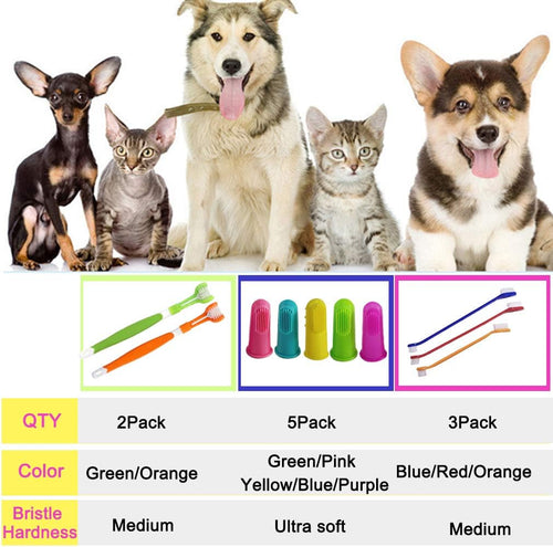 10 Pack Pet Dog & Cat Toothbrush Dental Set