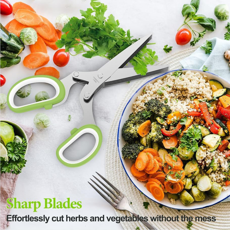 2025 Upgraded Herb Scissors – Green