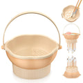 3-in-1 Makeup Brush Cleaner Mat & Bowl