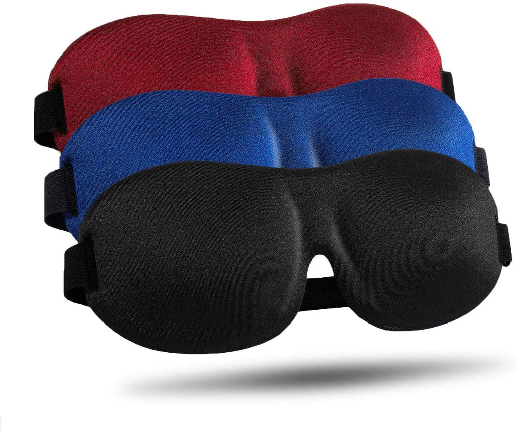 3-Pack 3D Blackout Sleep Masks for Side Sleepers