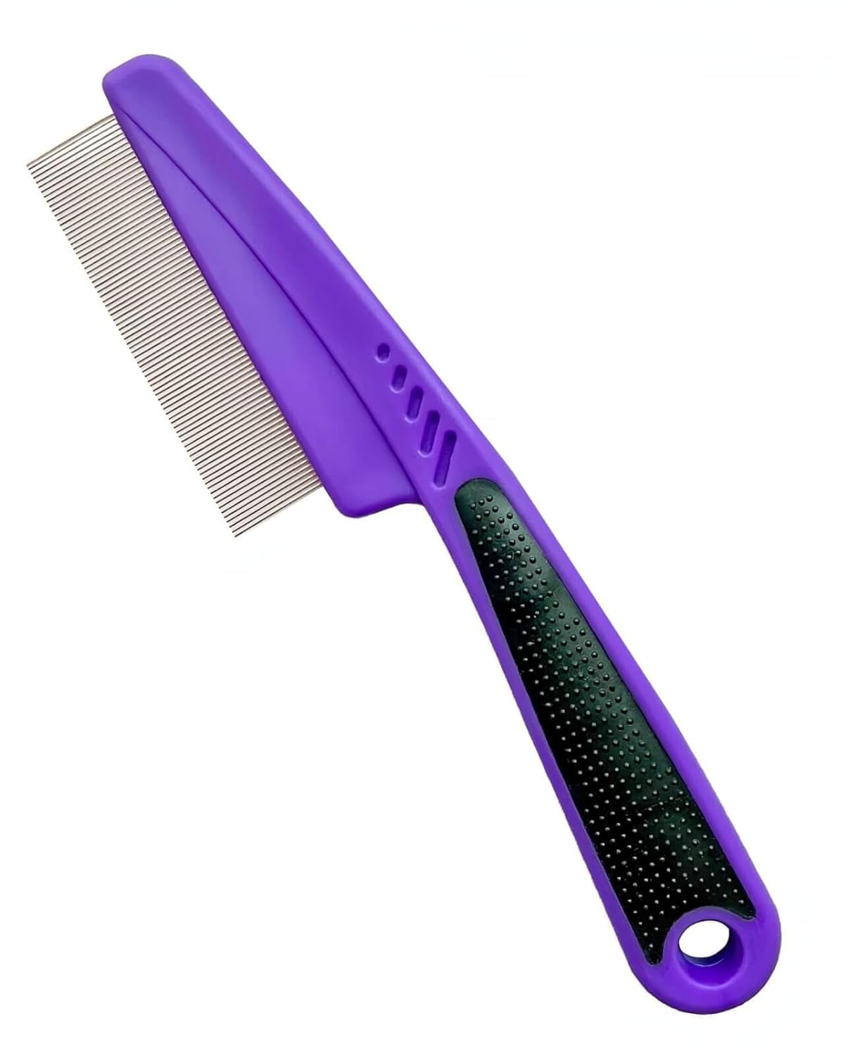 Flea & Tick Comb – Rubber Handle, Dogs & Cats