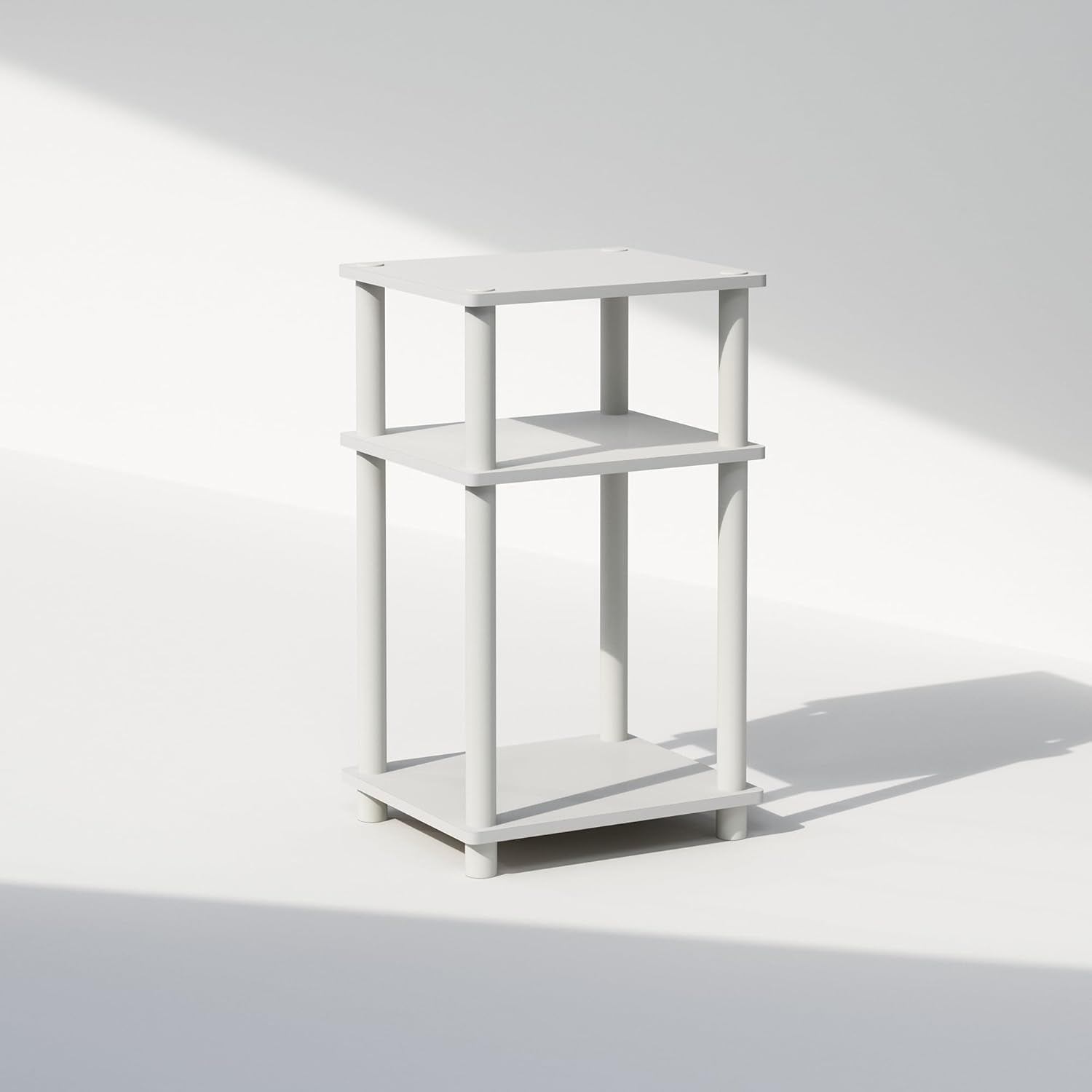 Turn-N-Tube 3-Tier Nightstand – White