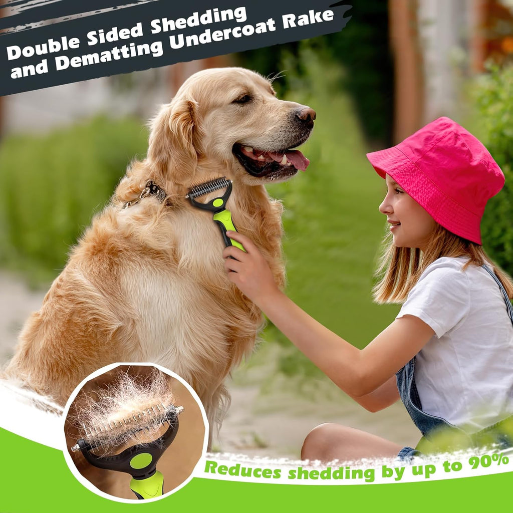 3-in-1 Pet Grooming Brush Set