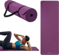 Thick Yoga & Pilates Exercise Mat with Strap