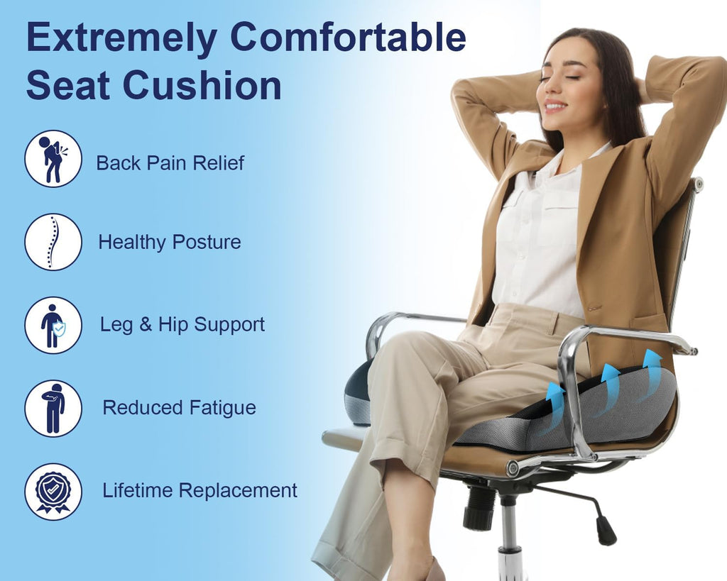 Premium Orthopedic Seat Cushion – X-Large Support