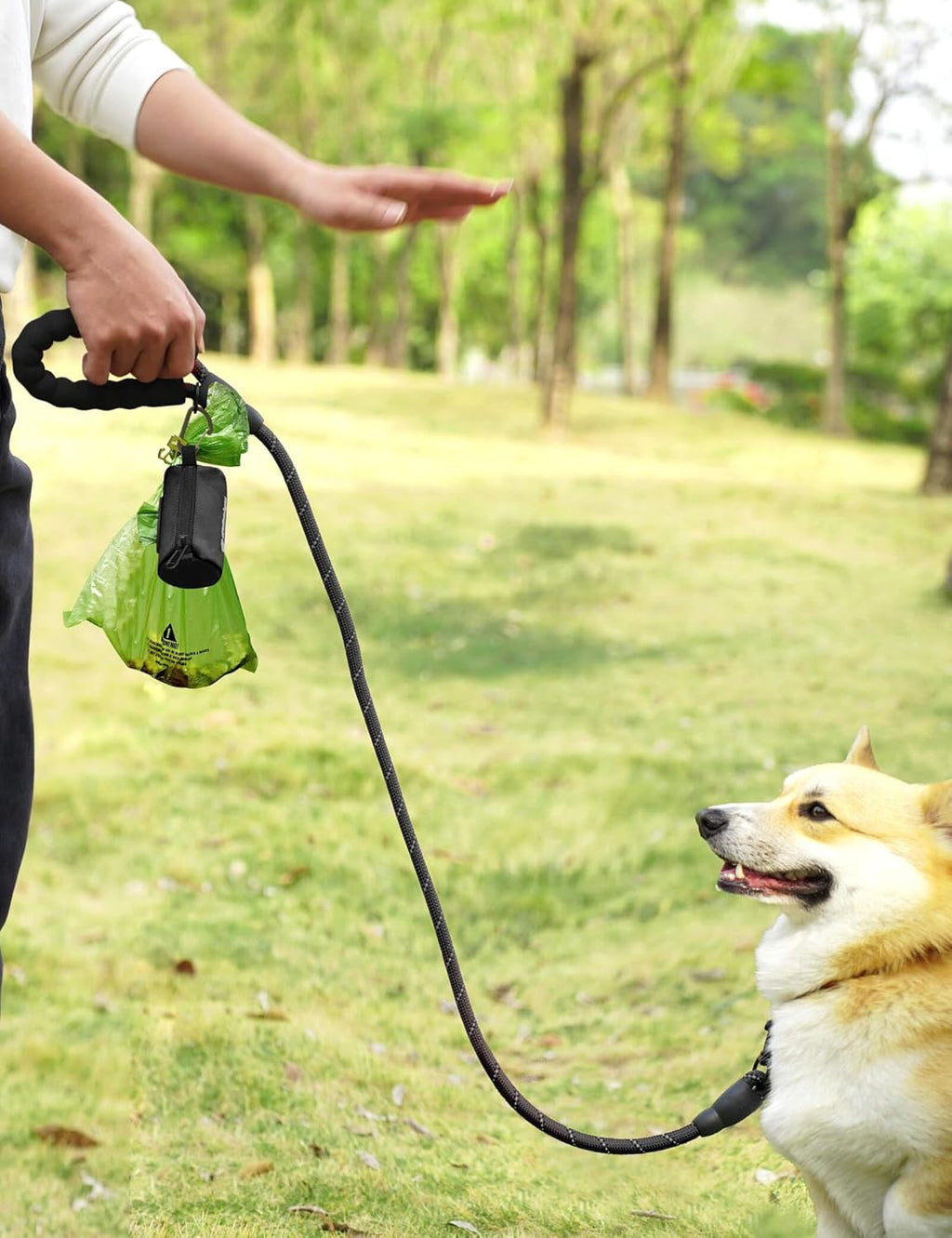 Dog Poop Bag Holder with 15 Bags