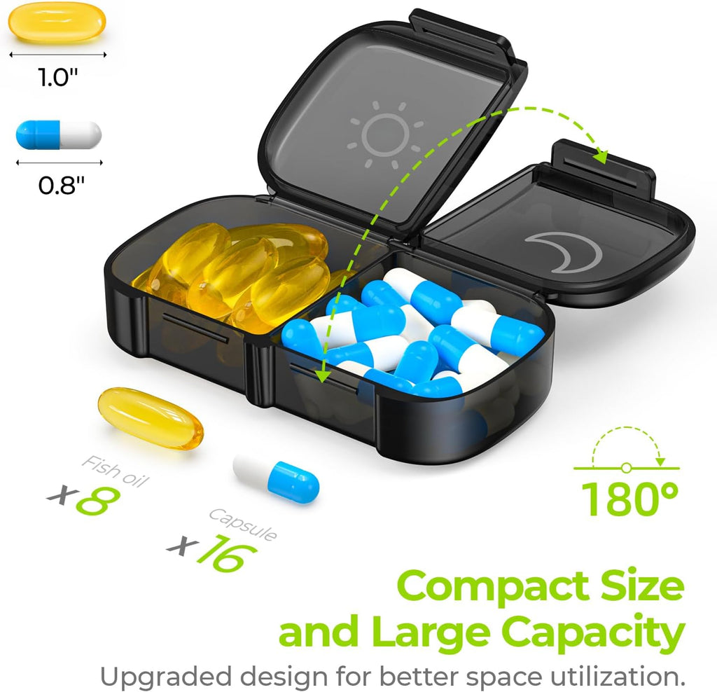 XL Weekly Pill Organizer for AM & PM Use