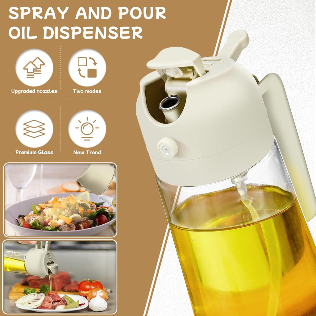 2-Pack Oil Sprayer & Dispenser – 16oz