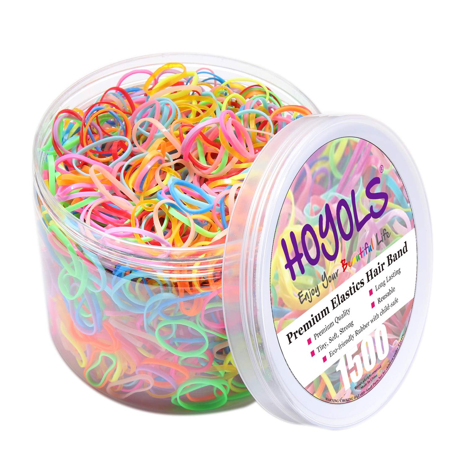 1500-Pcs Baby Hair Ties Pack