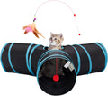 3-Way Collapsible Cat Tunnel Toy – Indoor