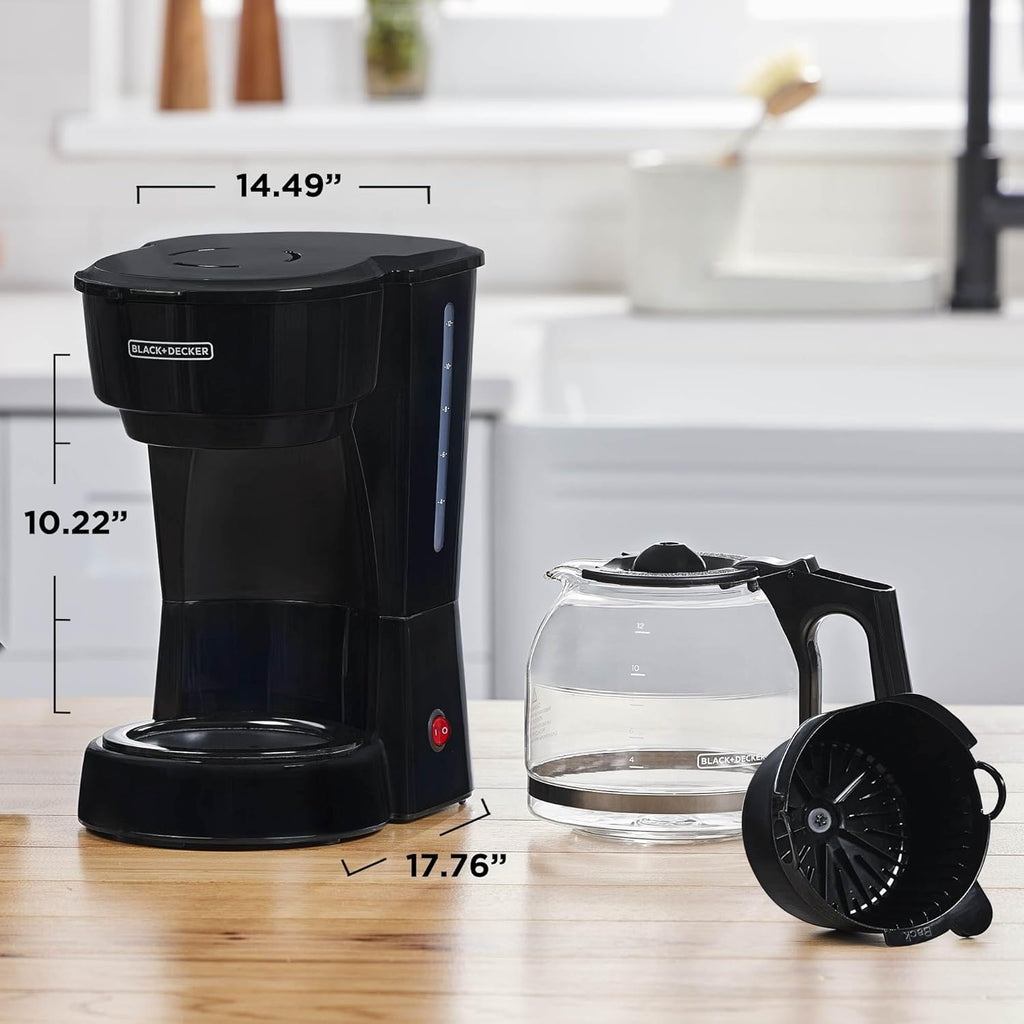 12-Cup Coffee Maker with Non-Drip Carafe