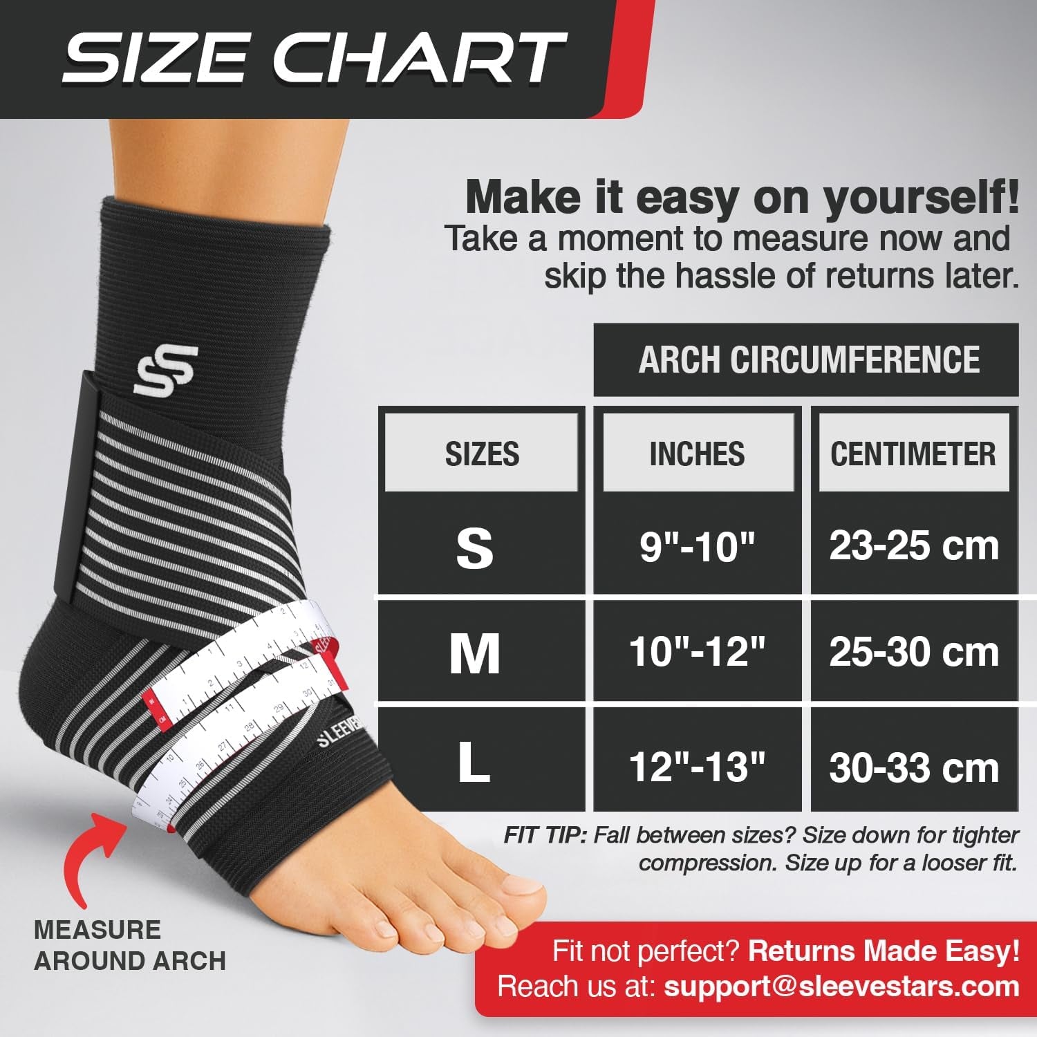 Ankle Brace Compression Sleeve – Adjustable Support