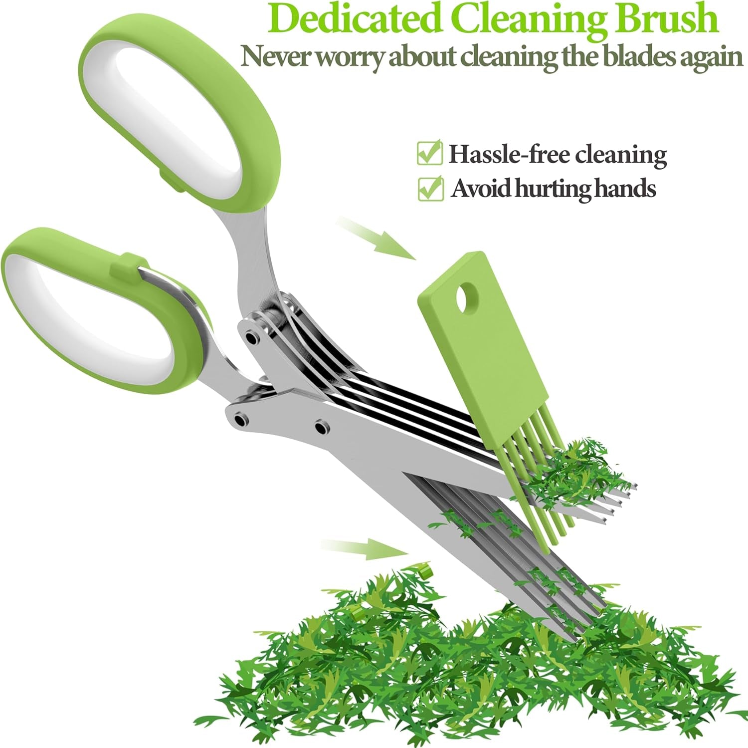 2025 Upgraded Herb Scissors – Green