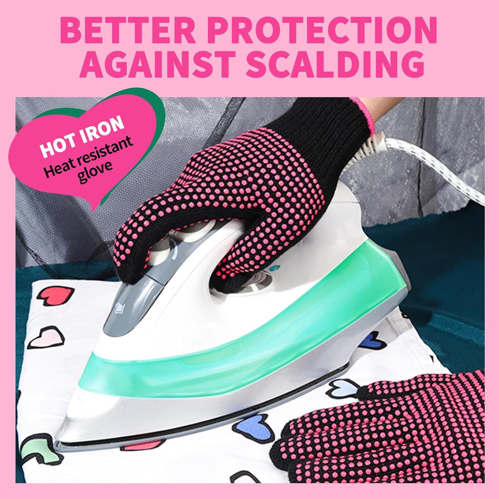 2-Piece Heat-Resistant Gloves for Hair Styling