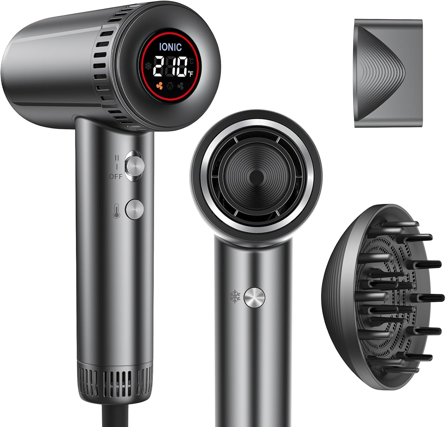 Professional Ionic Hair Dryer with Diffuser