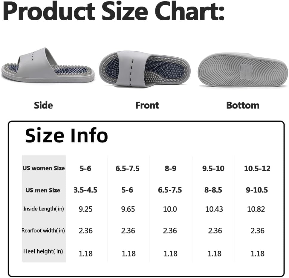 Acupressure Foot Massage Slippers for Pain Relief
