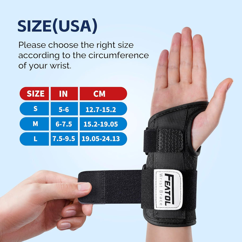 2-Pack Carpal Tunnel Wrist Brace – Pain Relief