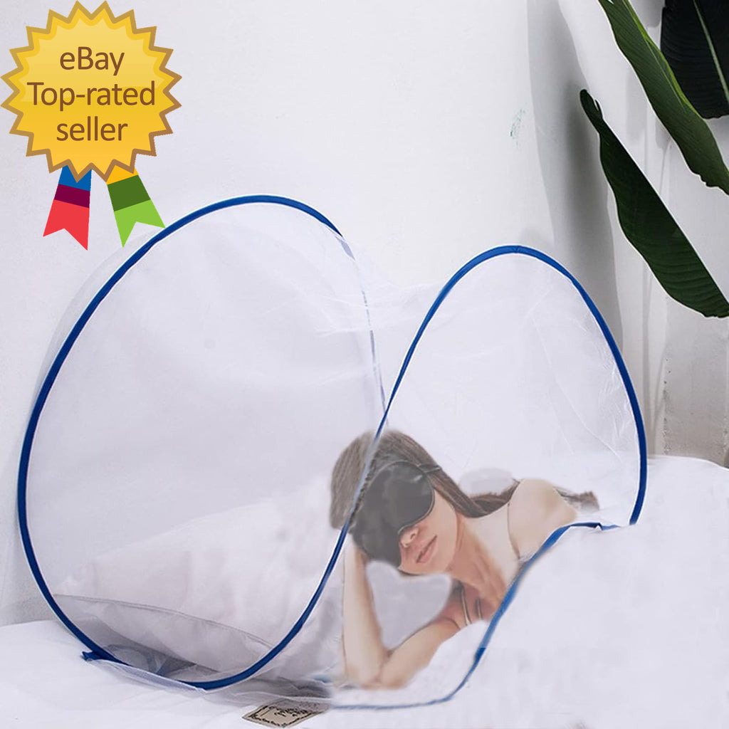 Portable Mosquito Head Net Foldable Pop-Up Travel Essentials Mosquito Net for Be