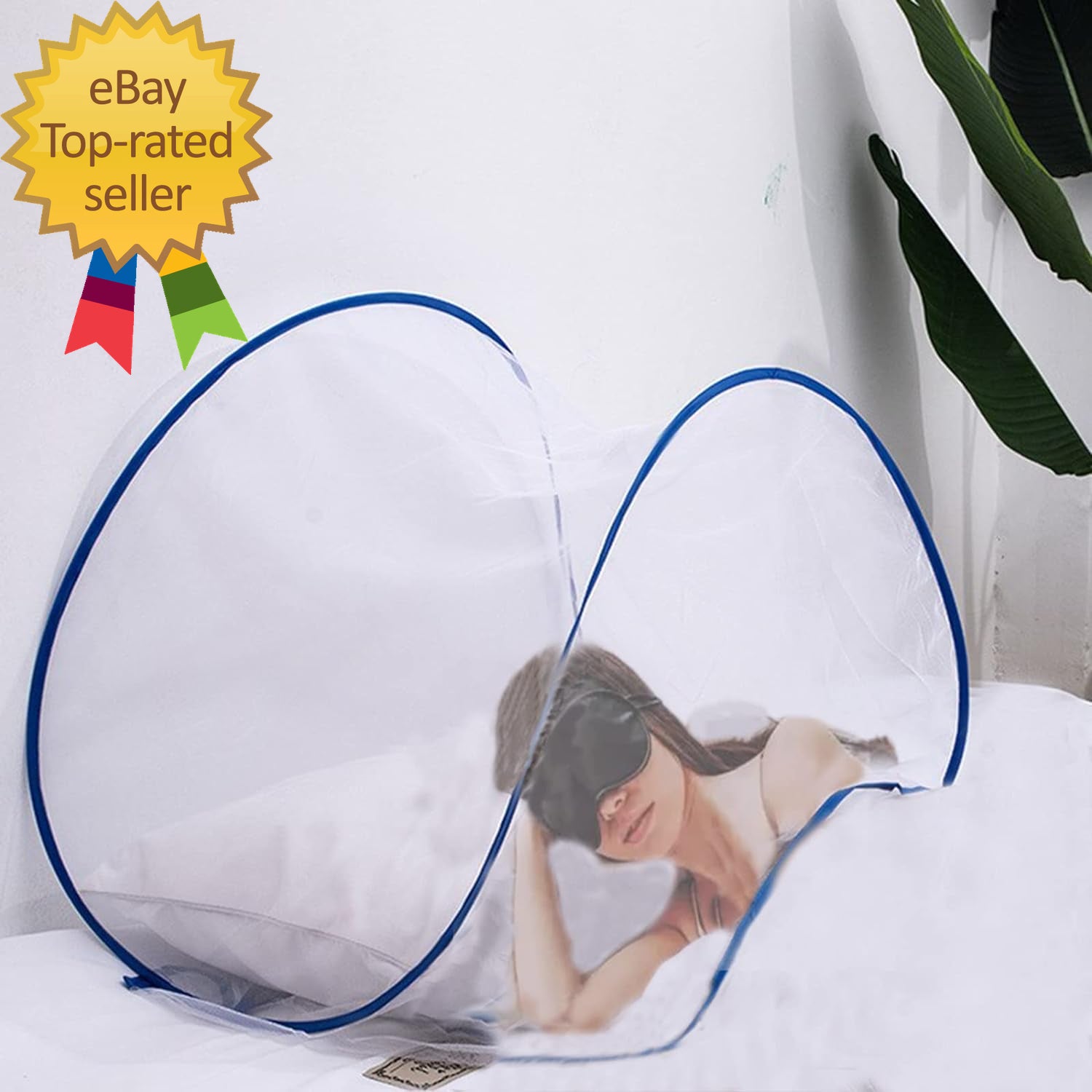 Portable Mosquito Head Net Foldable Pop-Up Travel Essentials Mosquito Net for Be
