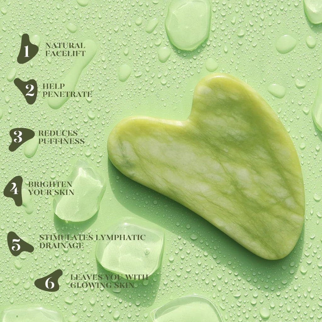 Icyme Jade Roller & Gua Sha Facial Set