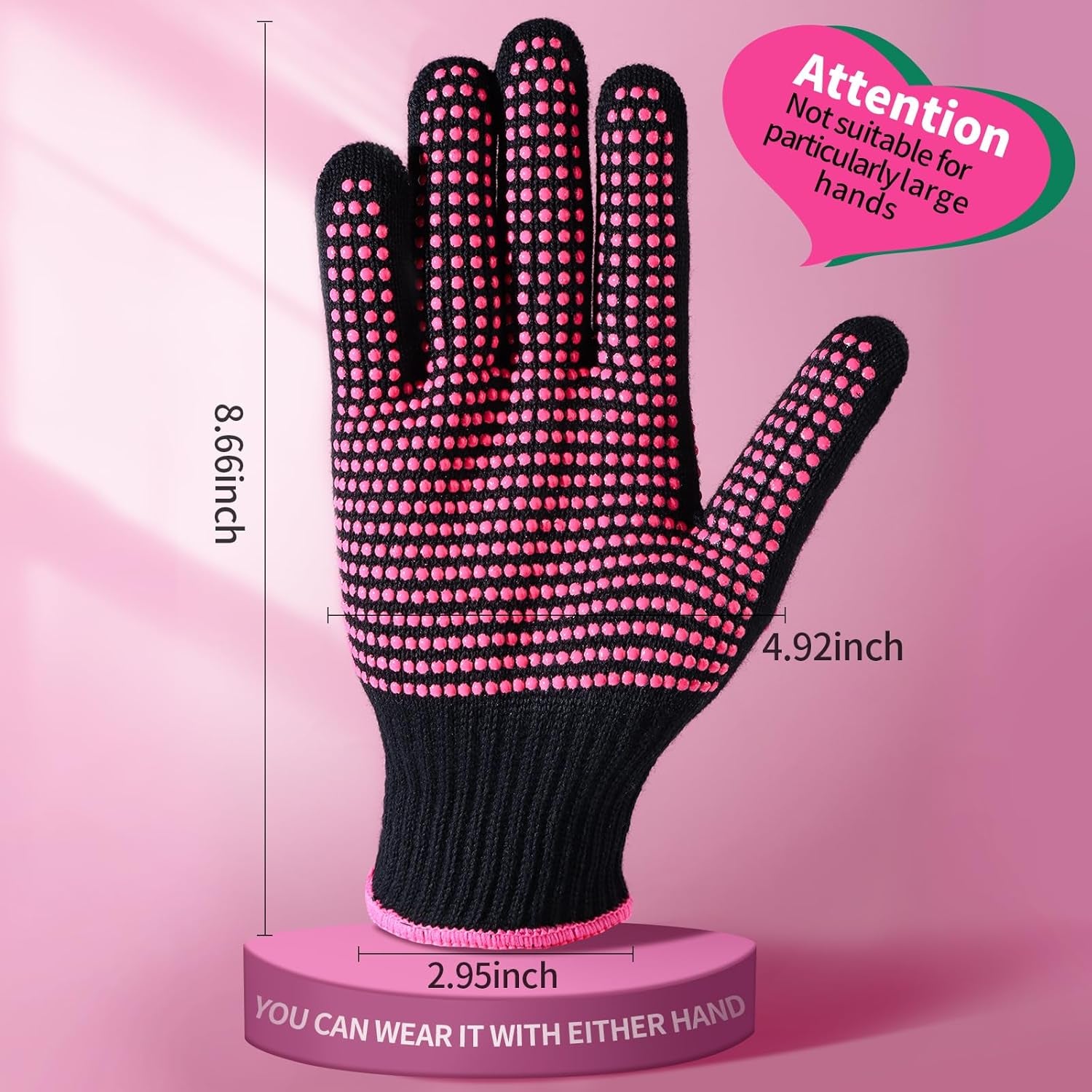 2-Piece Heat-Resistant Gloves for Hair Styling