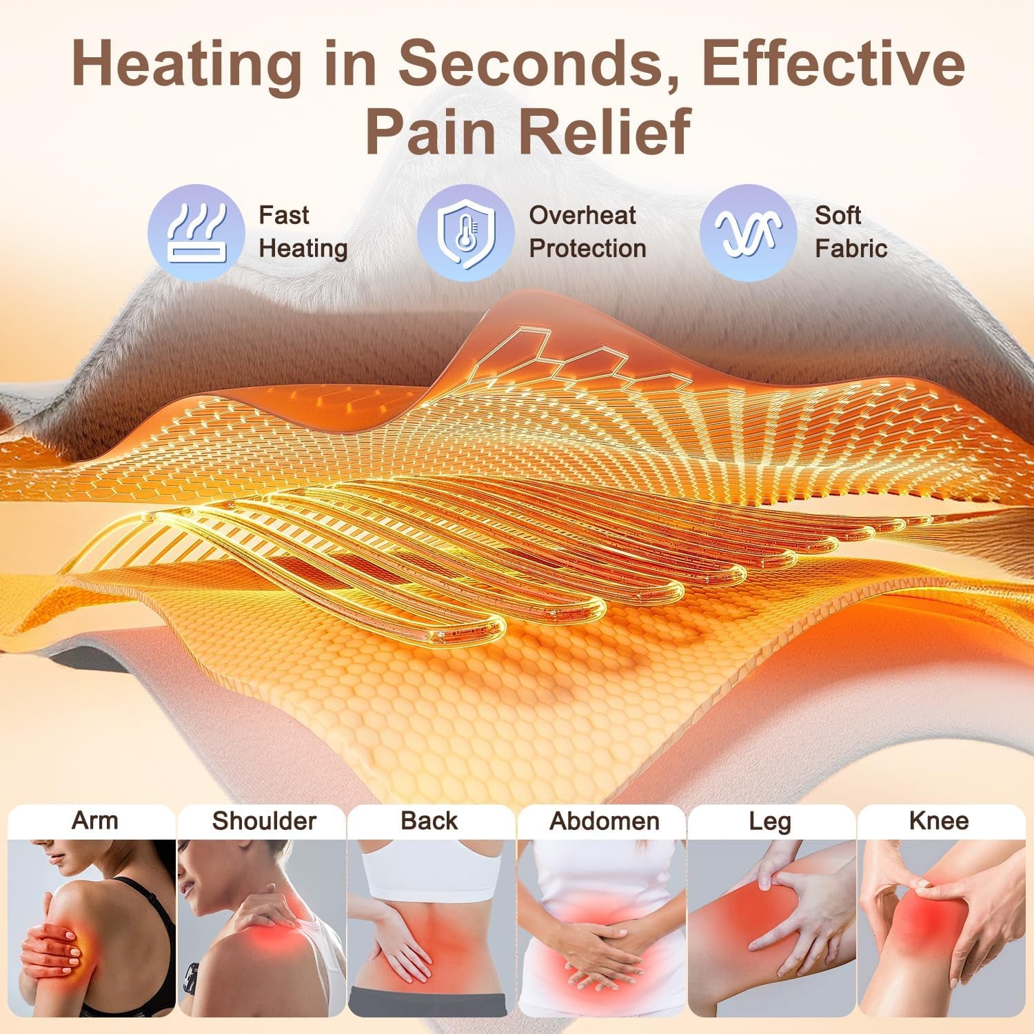 Electric Heating Pad – Back & Muscle Pain Relief