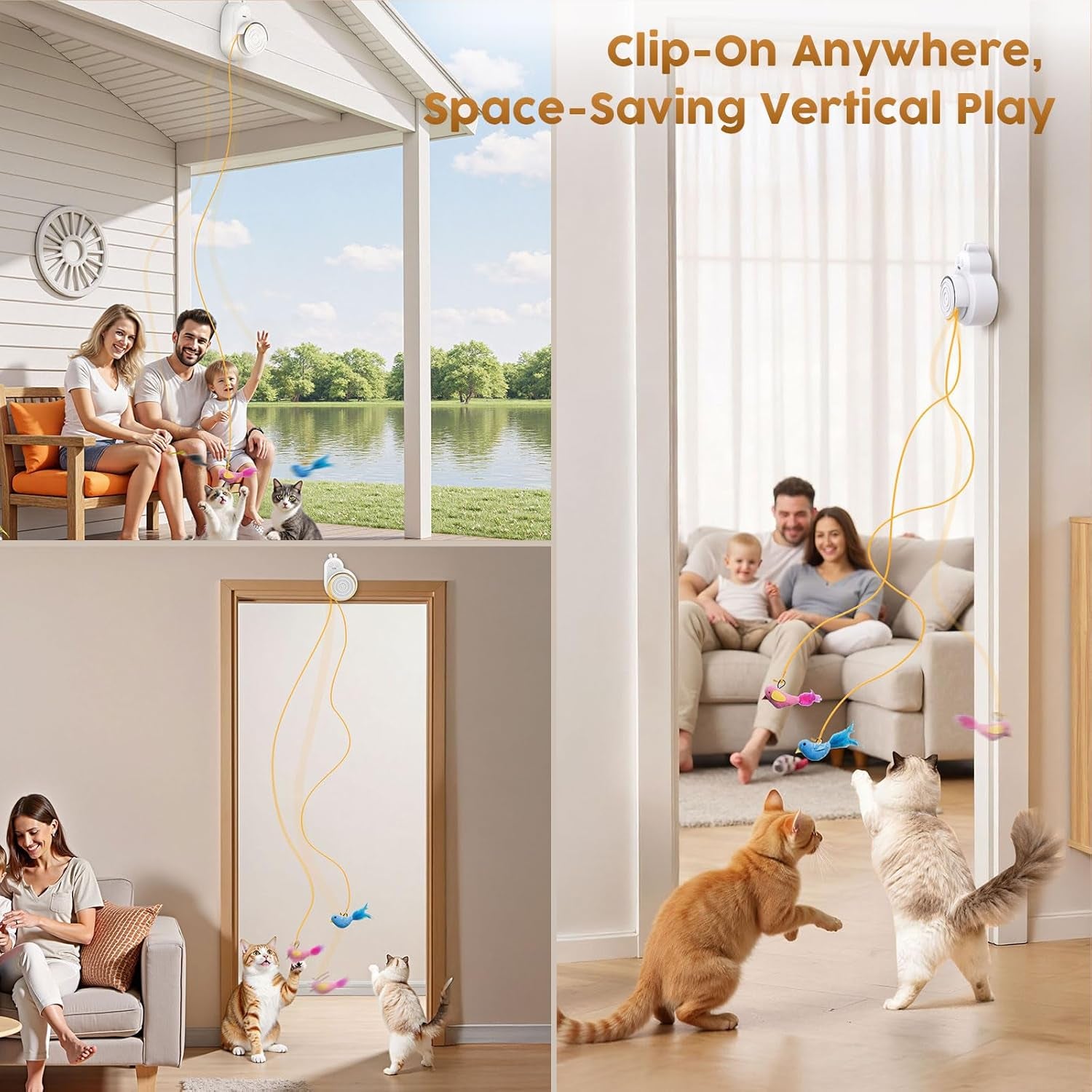 Interactive Cat Toy – Flying Bird & Mouse