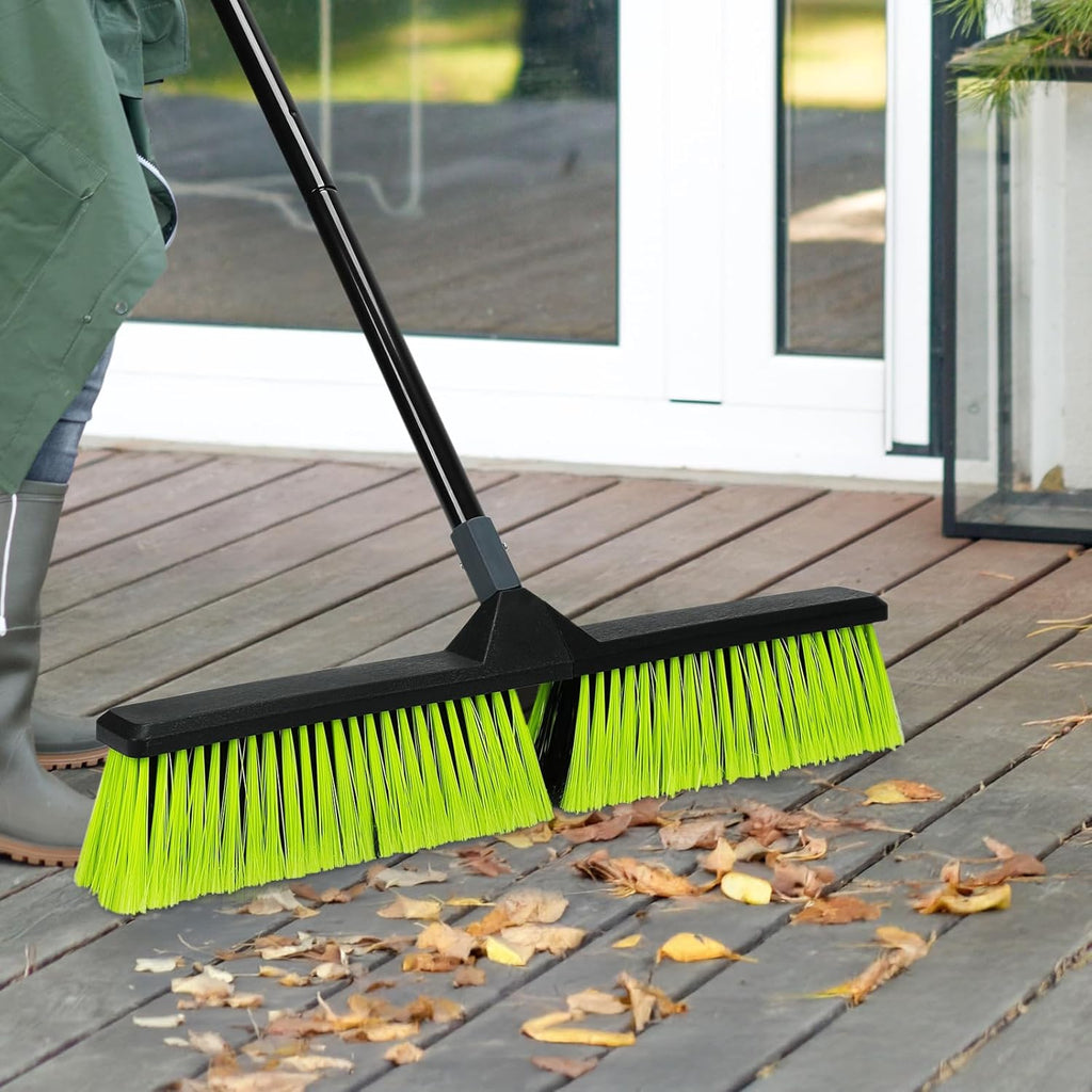 3-Pack 24" Push Broom with 63" Handle