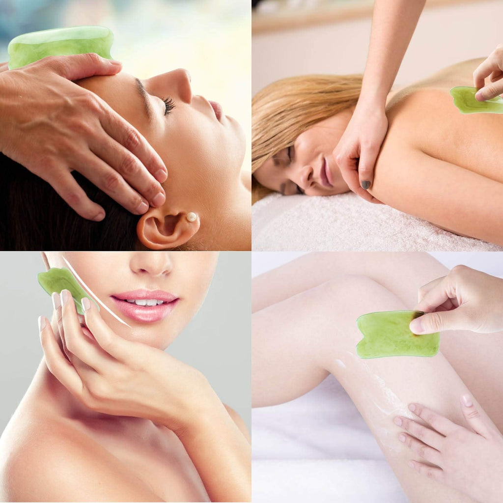 7-Piece Gua Sha Massage Tool Set – Green