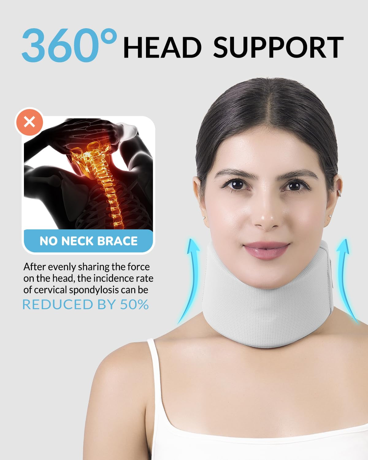 Ice Silk Neck Brace for Pain Relief & Posture