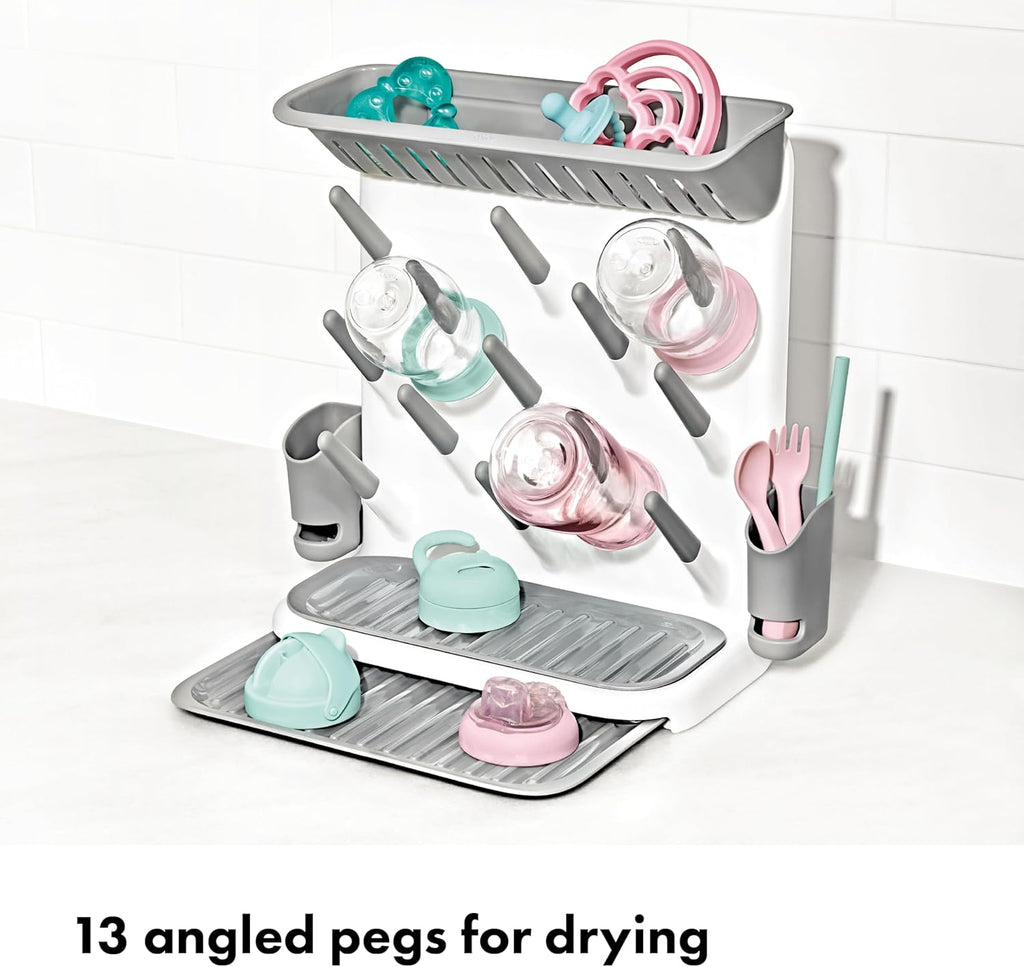 Expandable Drying Rack – Space-Saving Drying Rack | Newborn and Baby Essentials | Breastfeeding Essentials | Dry Baby Bottles | save Space in Kitchen
